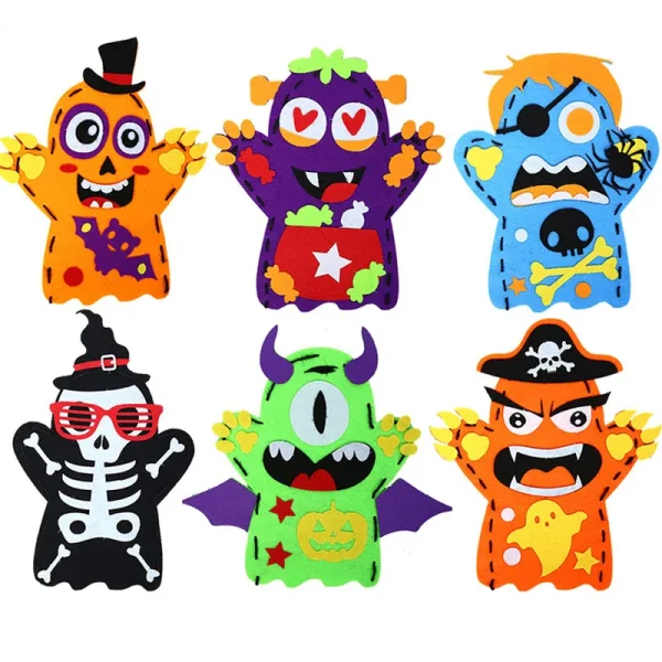 Halloween Hand Puppet 25cm – 3Pcs Random Set