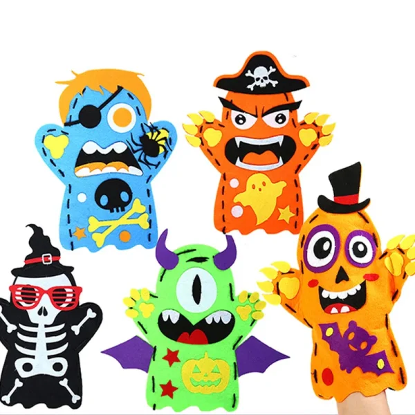 Halloween Hand Puppet 25cm – 3Pcs Random Set