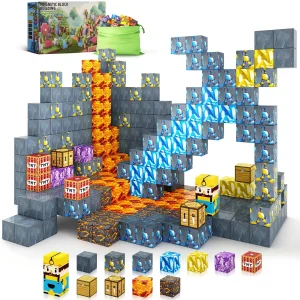 72 Piece Mine Theme Magnetic Building Blocks