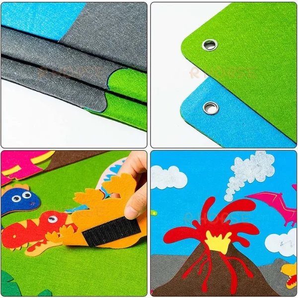 37 Piece Felt Board – Dinosaurs