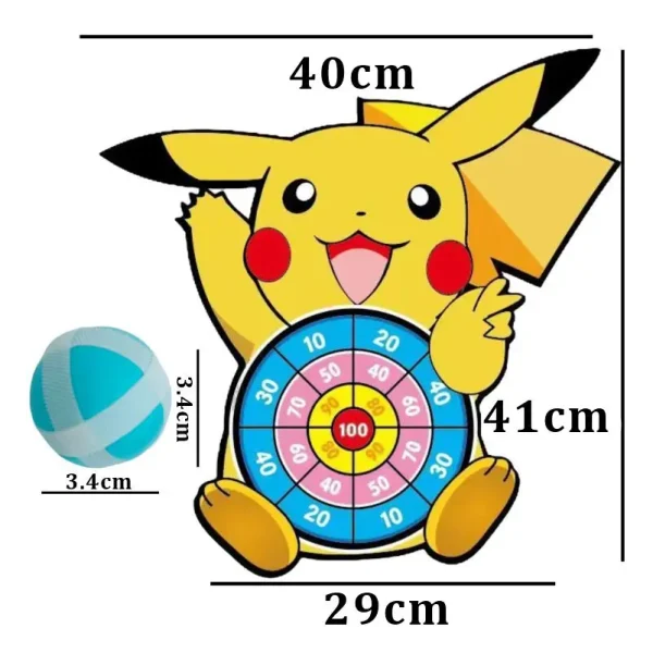 Pokemon Sticky Ball Dart Board