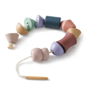 Wooden Shape Threading Toy