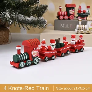 4 Piece Red/Green Christmas Train