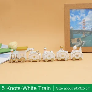 5 Piece White Christmas Train