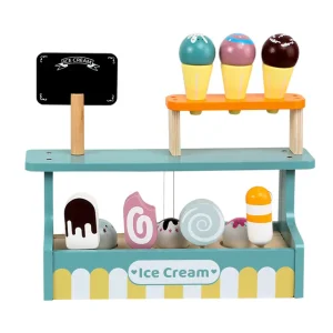 Wooden Ice Cream Store Playset