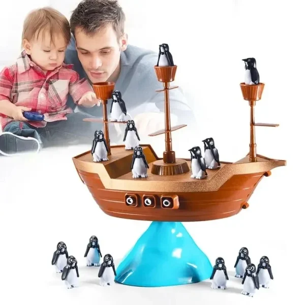 Iceberg Adventure: Penguin Balance Board Game