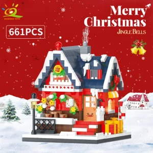 Christmas House Micro Building Blocks