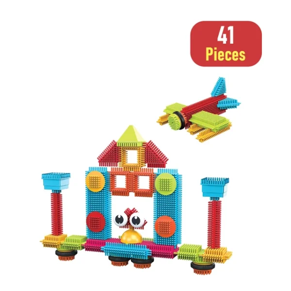 41 Piece Creative Bristle Blocks