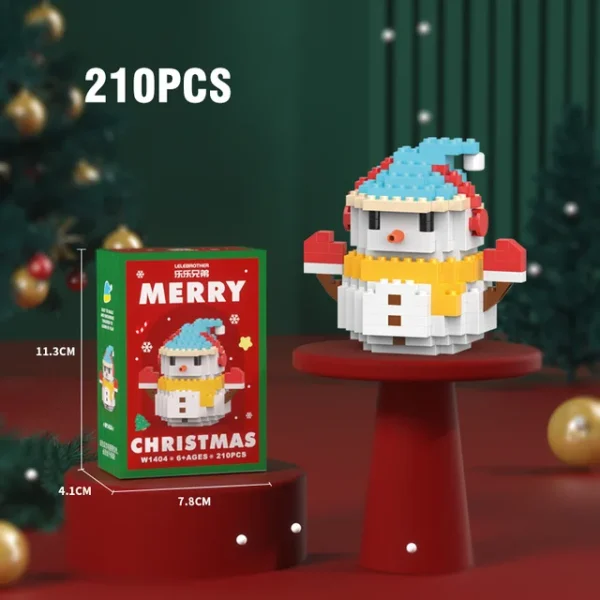 Christmas Snow Man Micro Building Blocks