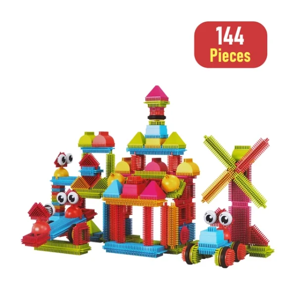 144 Piece Creative Bristle Blocks