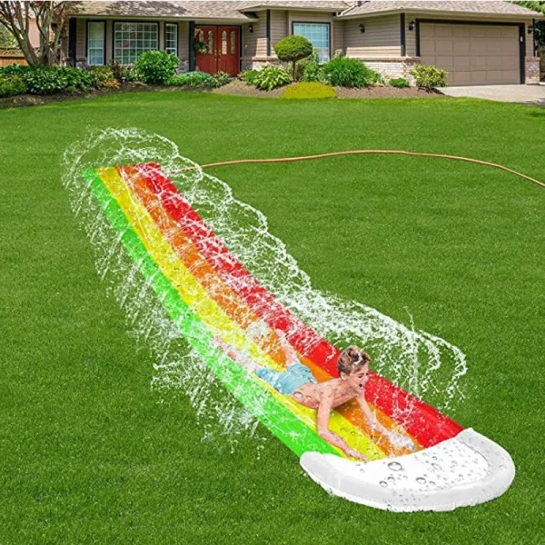 SplashZone Inflatable Lawn Water Slide – Single Lane