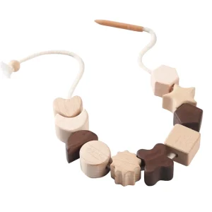 Wooden Shape Threading Toy