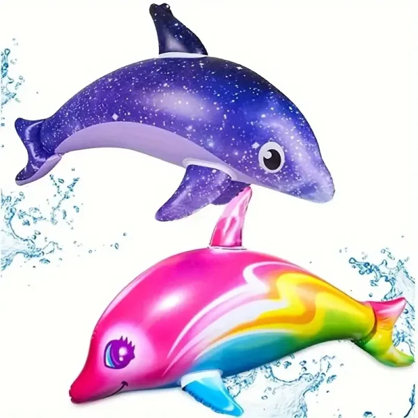 85cm Colorful Inflatable Dolphin