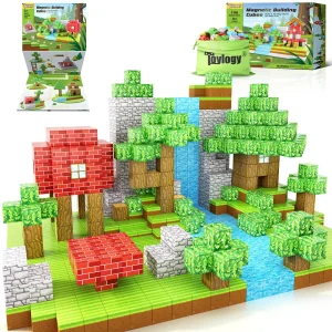 100 Piece Mine Theme Magnetic Building Blocks