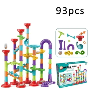 93 Piece Marble Run Racetrack