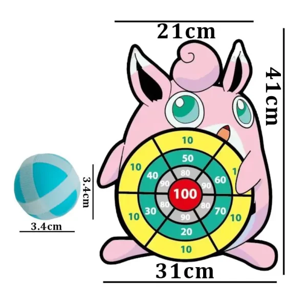 Pokemon Sticky Ball Dart Board