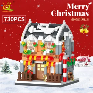 Christmas House Micro Building Blocks