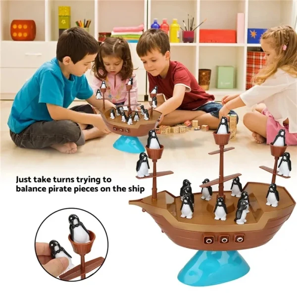 Iceberg Adventure: Penguin Balance Board Game