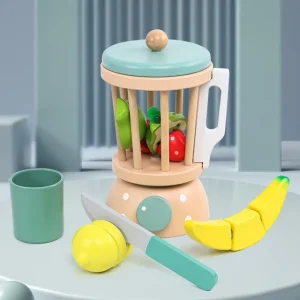 Wooden Fruit Blender Playset