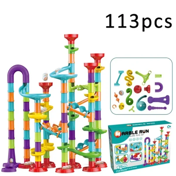 113 Piece Marble Run Racetrack