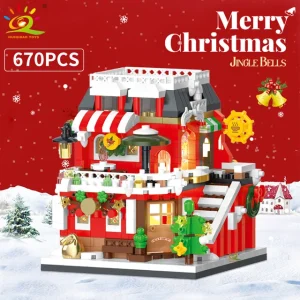 Christmas House Micro Building Blocks