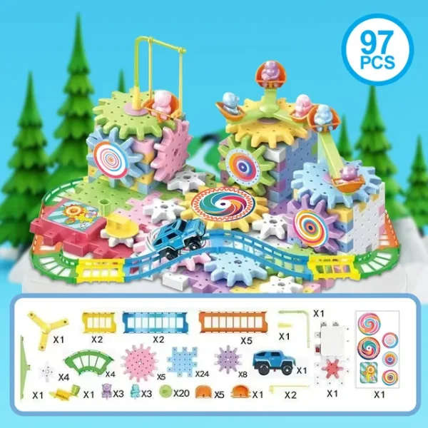 97 Piece 3D Electric Gear Building Blocks