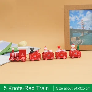 5 Piece Red Christmas Train