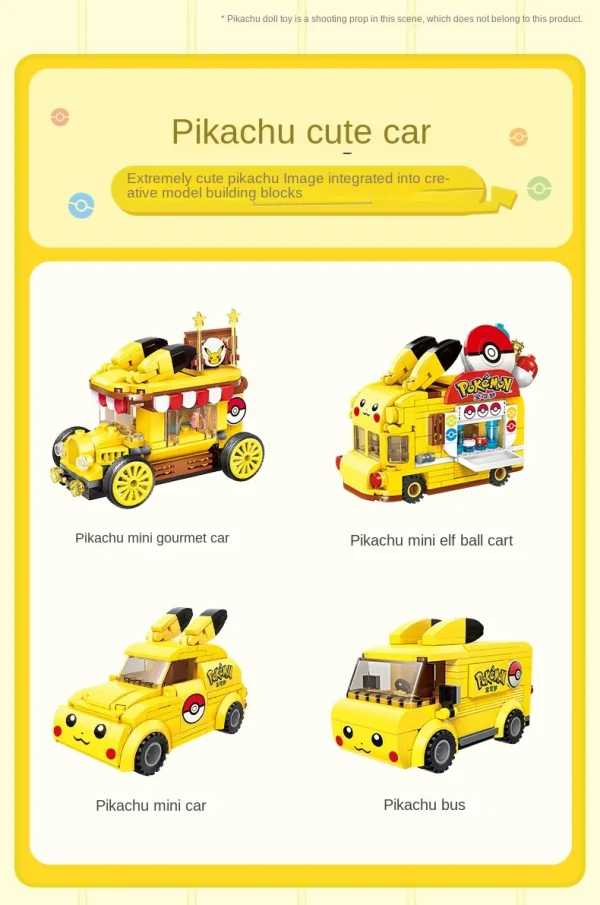 Pikachu Van Micro Building Blocks