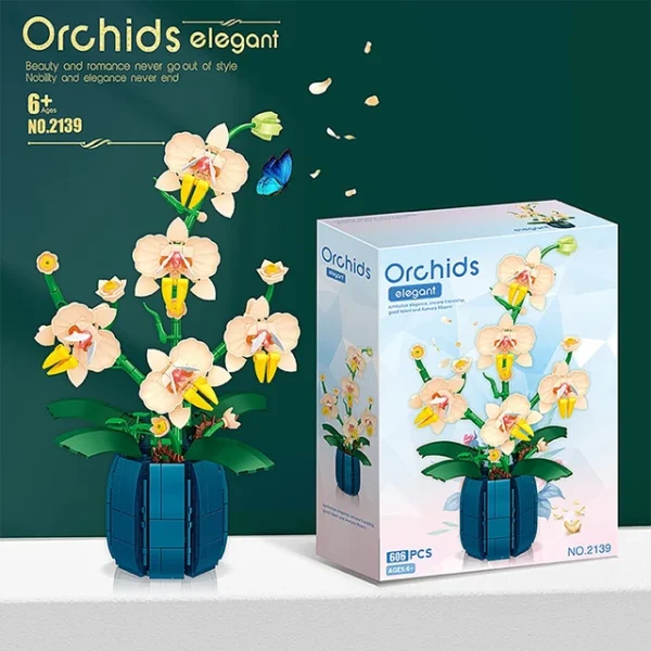 606 Piece Orchid Micro Building Blocks