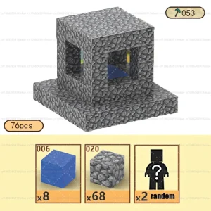 76 Piece Mine Theme Magnetic Building Blocks