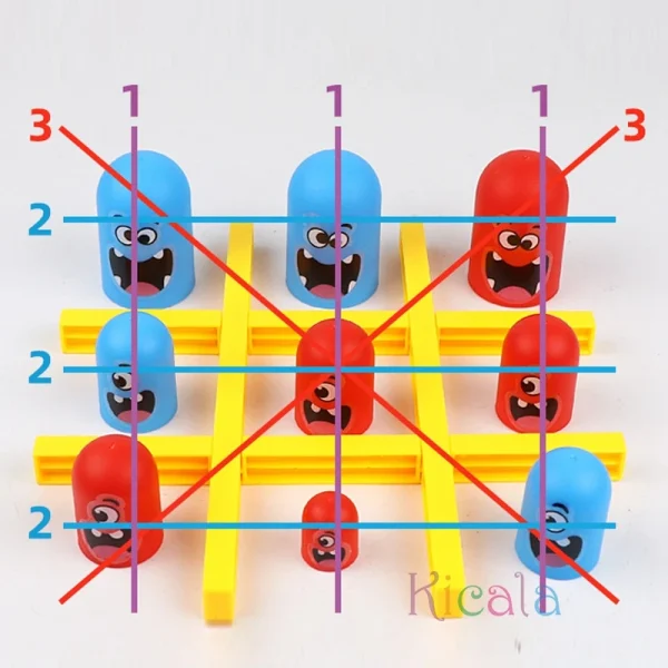 Tic Tac Toe Big Eat Small Gobble Board