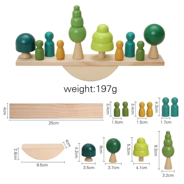 Wooden Balance Blocks – Trees