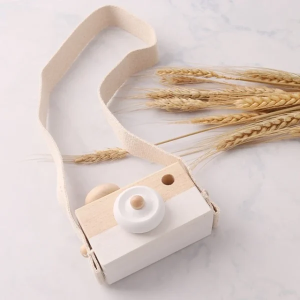 Wooden Play Camera with Neck Strap