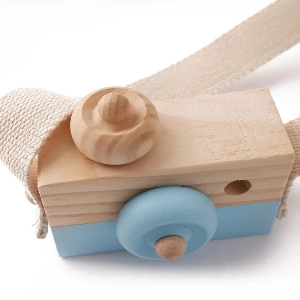 Wooden Play Camera with Neck Strap