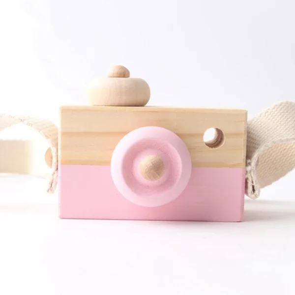 Wooden Play Camera with Neck Strap