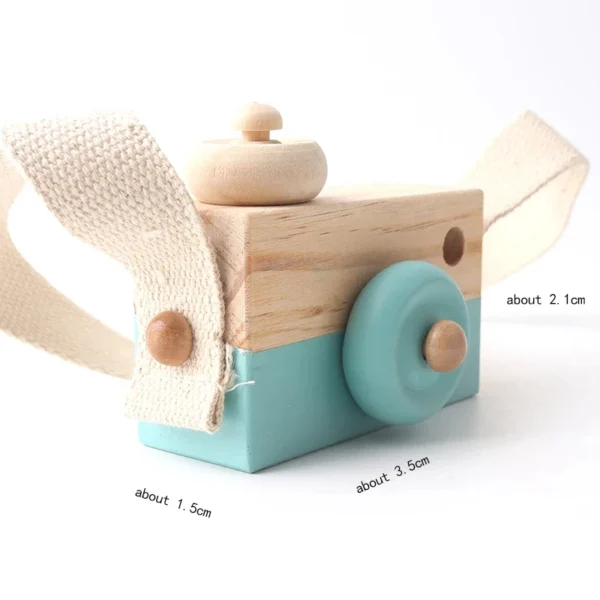 Wooden Play Camera with Neck Strap