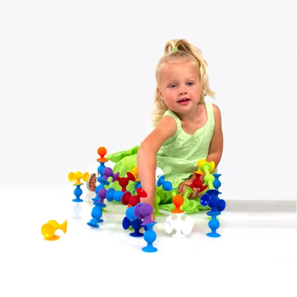 33 Piece Silicone Suction Building Blocks