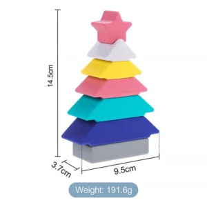 Christmas Tree Silicone Stacking Toy