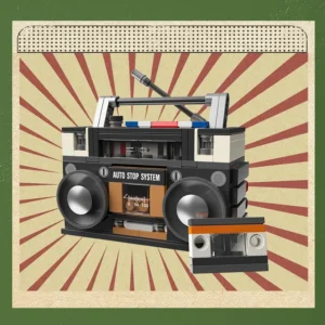 Retro Boom Box Nano Blocks Building Set