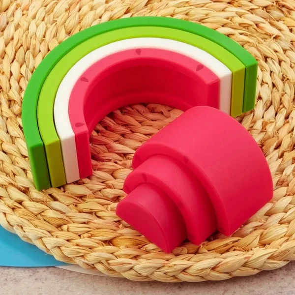 Watermelon Silicone Nesting Toy