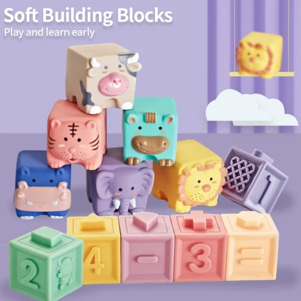 6 Sided Jumbo Soft Plastic Blocks