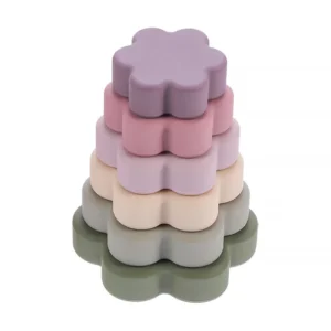 Flowers Silicone Stacking Toy