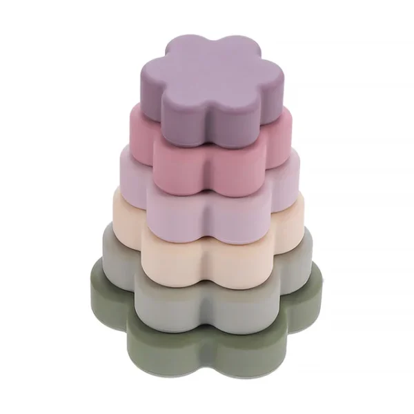 Flowers Silicone Stacking Toy