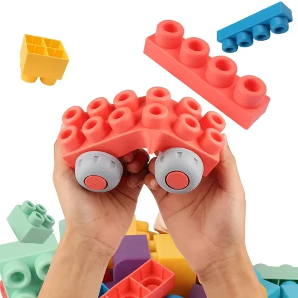 20 Piece Jumbo Soft Rubber Building Blocks